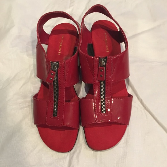 easy spirit red sandals